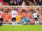 Bolton player Marvin Sordell scores a penalty in his sides FA Cup third round replay on January 15, 2013