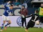 Schalke's Ciprian Marica scores his team's fourth goal against Hannover on January 18, 2013