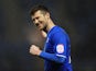 Leicester City's David Nugent celebrates after scoring the opening goal against Middlesbrough on January 18, 2013
