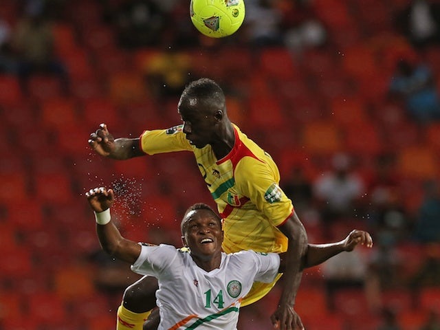 Mali's Diawara Fousseyni battles with Garba Boubacar of Niger during an African Nations Cup match on January 20, 2013