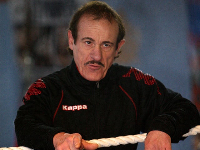 Enzo Calzaghe, father of Joe, during a training session on November 27, 2008