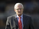 South Africa coach Gordon Igesund on the touchline during a friendly against Brazil on September 7, 2012