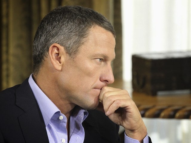 Lance Armstrong during his interview with Oprah Winfrey on January 14, 2013