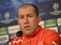 Olympiakos head coach Leonardo Jardim at a press conference on November 20, 2012