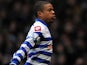 New QPR striker Loic Remy celebrates his debut goal at West Ham on January 19, 2013