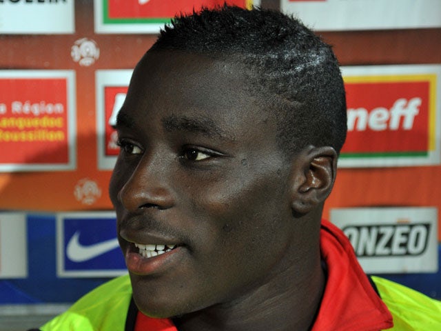 Massadio Haidara of AS Nancy Lorraine at a press conference ahead of their match with Montpellier on October 29, 2011