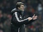 Swansea City manager Michael Laudrup during the FA cup third round replay against Arsenal on January 16, 2013