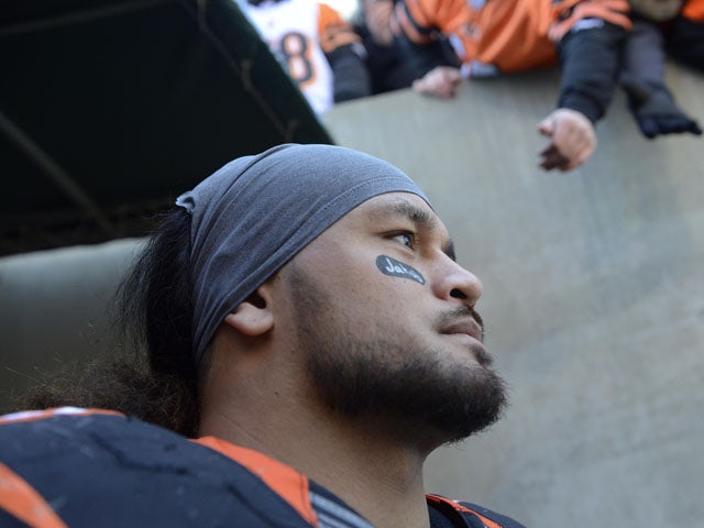Cincinnati Bengals middle linebacker Rey Maualuga prior to his sides match with the Baltimore Ravens on December 30, 2012