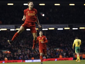 Liverpool hit Norwich for five