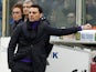 Fiorentina coach Vincenzo Montella on the touchline during the match against Napoli on January 20, 2013