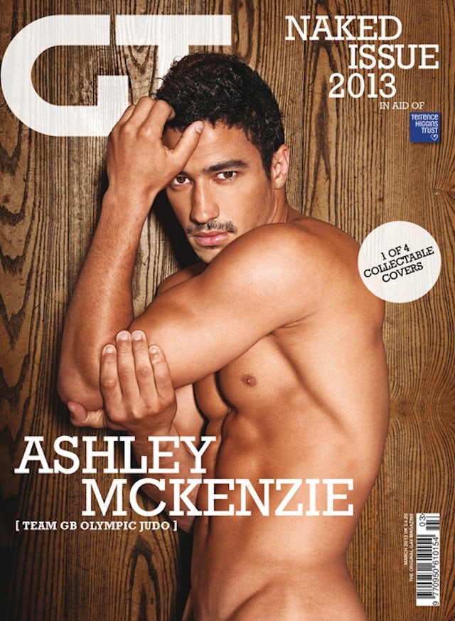 Ashley McKenzie naked for Gay Times magazine