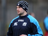 Scotland's Johnnie Beattie during a training session in Glasgow on January 22, 2013