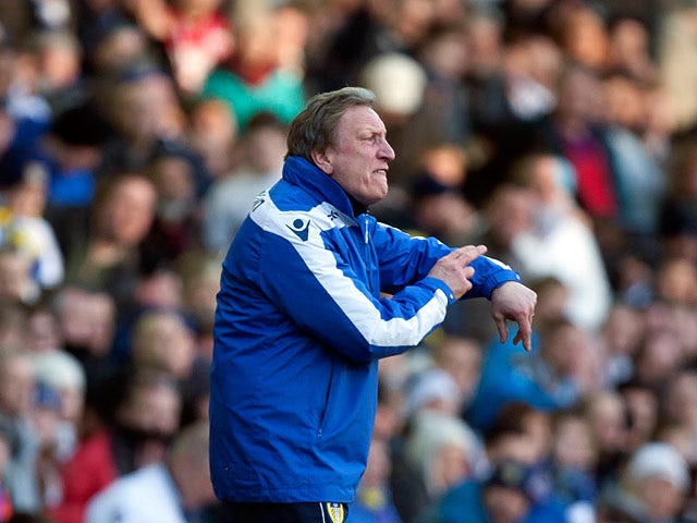 Leeds manager Neil Warnock on the touchline during the FA Cup fourth round tie against Tottenham on Janaury 27, 2013