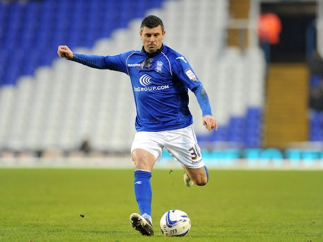 On-loan Birmingham defender Paul Robinson in action against Brighton on January 19, 2013