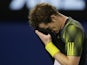 Britain's Andy Murray wipes sweat from his forehead during the men's final of the Australian Open tennis championship on January 26, 2013