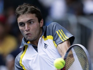 Frenchman Gilles Simon during his fourth round match at the Australian Open tennis championship on January 21, 2013