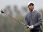 Tiger Woods in action at the Farmers Open on January 27, 2013