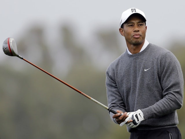 Tiger Woods in action at the Farmers Open on January 27, 2013