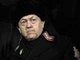 West Ham United co-owner David Sullivan looks on from the stands prior to his side's match with Fulham on January 30, 2013
