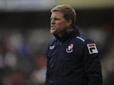 Bournemouth boss Eddie Howe on the touchline at MK Dons on February 2, 2013