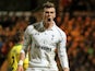 Spurs winger Gareth Bale celebrates his equaliser against Norwich on January 30, 2013