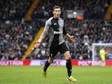 Gareth Bale celebrates after scoring the winner against West Brom on February 3, 2013