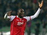 AZ forward Jozy Altidore celebrates after victory over Udinese on March 15, 2012