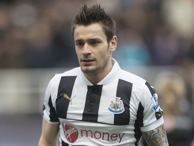 New Newcastle defender Mathieu Debuchy in action against Chelsea on February 2, 2013
