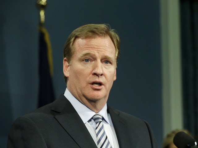 NFL commissioner Roger Goodell during a press conference on January 24, 2013