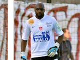 Lille keeper Steeve Elana when playing for Brest, against Nice on August 27, 2011