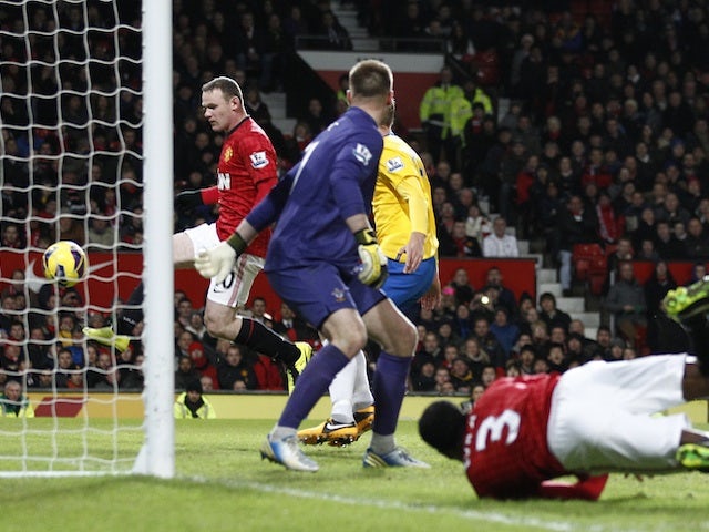 Wayne Rooney taps in United's second against Southampton on January 30, 2013