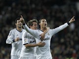 Real Madrid's Cristiano Ronaldo celebrates scoring against Sevilla on February 9, 2013