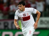 Poland's Sebastian Boenisch on the ball during his side's match with Czech Republic on June 16, 2012