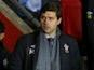 Southampton manger Mauricio Pochettino prior to kick off in his sides match with Manchester City on February 9, 2013