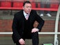 New Forest boss Billy Davies in the dugout during the match against Bolton on February 16, 2013