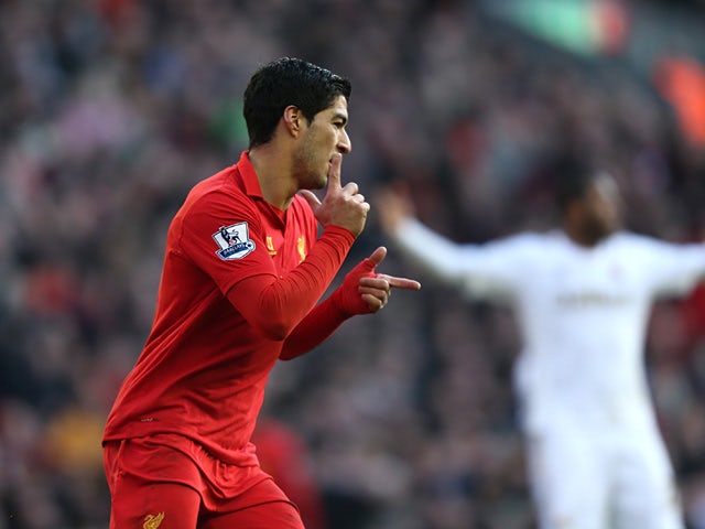 Team News: Suarez named on bench for Liverpool