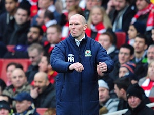 Blackburn boss Michael Appleton on the touchline during the FA Cup 5th round tie with Arsenal on February 16, 2013