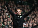 Celtic boss Neil Lennon on the touchline during the Champions League match against Juventus on February 12, 2013