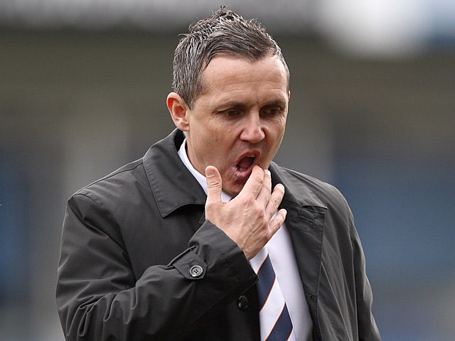 Luton boss Paul Buckle during the FA Cup 5th round match against Millwall on February 16, 2013