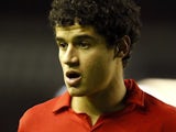Philippe Coutinho in action for Liverpool on February 10, 2013