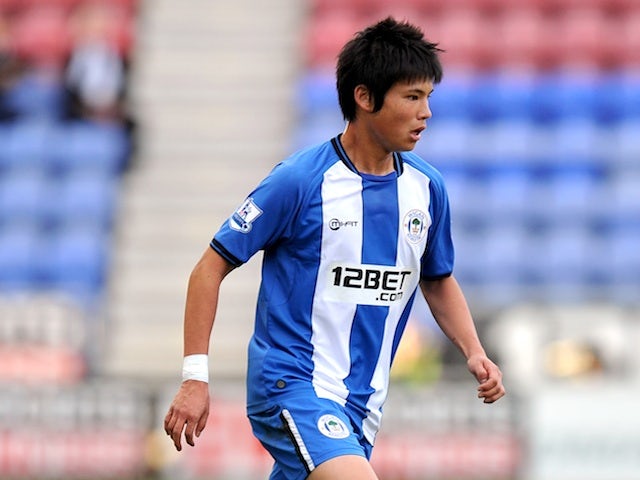 Wigan's Ryo Miyaichi in action against Fulham on September 22, 2012