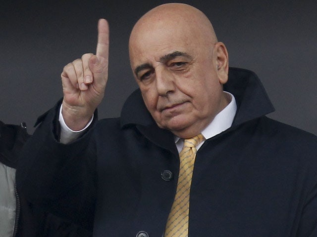 AC Milan vice president Adriano Galliani in the stand during his side's game against Bologna on December 11, 2011