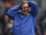 Leeds United manager Neil Warnock shows his frustration during his side's game with Blackburn Rovers on February 23, 2013