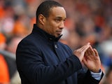 New Blackpool manager Paul Ince during his side's match against Leicester City on February 23, 2013