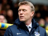 Everton boss David Moyes on the touchline at Carrow Road on February 23, 2013