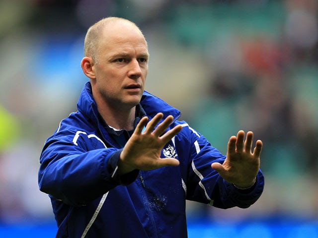 Scotland's kicking coach Duncan Hodge on March 13, 2011