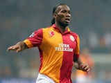 Galatasaray forward Didier Drogba during his side's match aginst Schalke on February 20, 2013