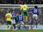 Norwich's Kei Kamara equalises against Everton on February 23, 2013