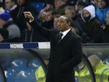 New Blackpool manager Paul Ince during his side's match against Leeds United on February 20, 2013