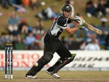 New Zealand's Martin Guptill in action during the ICC Champions Trophy final against Australia on October 5, 2009